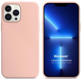 Resim Apple Iphone 13 Pro Kılıf Liquid Lansman Silikon Kum Pembesi 