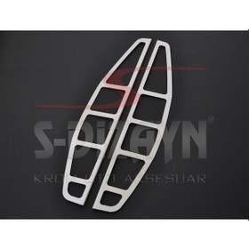 Resim S-Dizayn Fiat Doblo Krom Stop Çerçevesi 2 Prç 2000-2006 