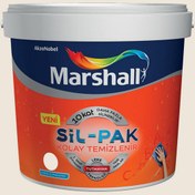 Resim Marshall Deniz Kabuğu 2,5 Litre Sil-Pak Kolay Temizlenir Silinebilir Su Bazlı İç Cephe Boyası (MARSHALL.5253659) 