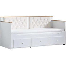 Resim Setay Alaçatı Divan Karyola Çekmeceli Açılır Çift Kişilik Karyola + Soft Yatak 