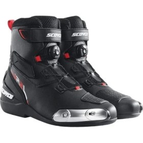 Resim Scoyco MR002 Deri Racing Bot Su Geçirmez Sert Koruma ile 4 Mevsim Kullanıma Uygun 