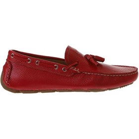 Resim BUENO Shoes Kırmızı Flotter Deri Erkek Loafer 05ms2024d 