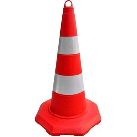 Resim Hayat Trafik Trafik Konisi 52 cm Çift Reflektifli TPE 