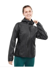 Resim Salomon Bonatti Wp Waterproof Kadın Koşu Yağmurluğu Lc1949100 Siyah 