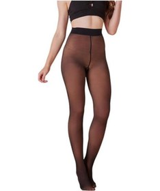 Resim Kadın Tayt Siyah Yüksek Bel Slim Fit Kalça Kaldırma Elbise Çorapları Şeffaf İnce Günlük Bacak Giysileri Günlük Giyim Siyah 