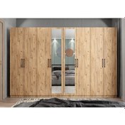 Resim Terra 8 Kapaklı Dolap Gardırop Çam 