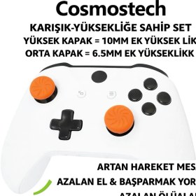 Resim Cosmostech Kontrolfreek Fps Freek Vortex Performance Thumbsticks – Xbox One & Series X/s Uyumlu – 1 Yüksek Konveks + 1 Orta Kavisli Analog Başlık 
