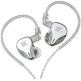 Resim Jeehugo Kz Dq6 Kulak İçi Kablolu Kulaklık 3.5mm 3dd Dinamik Sürücü Hifi Ses Kalitesi 0.75mm 2pin Çıkabilir Kablo Mikrofonsuz Gümüş DQ6 