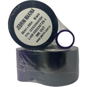 Resim jebrini Siyah TTO 55 mm x 600 mm Sıcak Baskı Tarih Kodlama Ribon Şeridi 