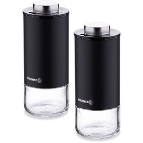 Resim Korkmaz Stora Plus Siyah Tuzluk Biberlik Seti 100 ml A5521-3 