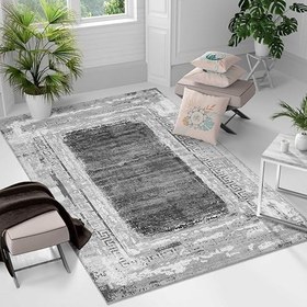 Resim Monnhein Yıkanabilir Halı ve Yolluk - Kaymaz Tabanlı Salon Halısı, Mutfak Halısı, Modern Dijital Baskı Tasarım (0250) 
