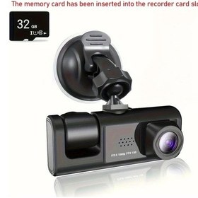 Resim Sunshine011 Baideluo 32gb Hafızalı 1080p Ön 480p Dahili Kameralı Araç Kamerası Gece Görüşlü Dvr 