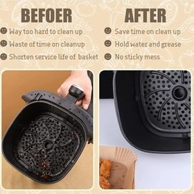 Resim Jouis Airfryer Pişirme Kağıdı, Fritöz Yağlı Kağıdı, Yanmaz Kağıt 100 Adet Oval 1.Sınıf 