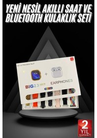 Resim Akıllı Saat Ve Air Pro Kulaklık 7 Kordonlu Çok Fonksiyonlu İkili Set 