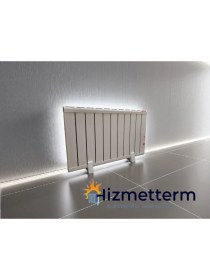 Resim HİZMETTERM Elektrikli Radyatör 600 Watt Az Enerji Tüketimli 11 Dilim (Mobil ayaklı) 1.kalite Aluminyum Hizmetterm 