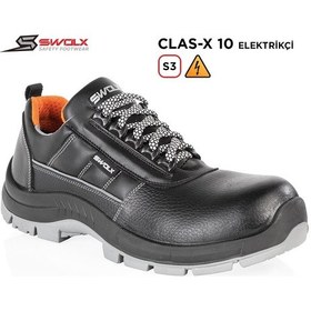 Resim Swolx İş Ayakkabısı - Clas-x 10 S3 Elektrikçi Siyah 