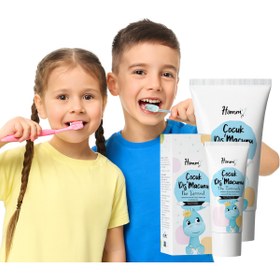 Resim DenEs Life DenEs LifeHomm Bitkisel Homm Lıfe Çocuk Diş Macunu Çilek Aromal 
