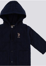 Resim U.S. Polo Assn. U.s. Polo Assn Lacivert Cepli Kapüşonlu Bebek Mont 5274-41492 Lacivert 