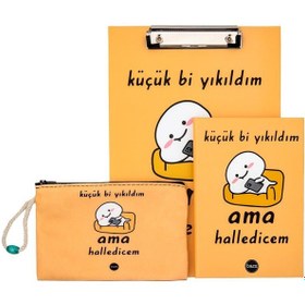 Resim Küçük Bi Yıkıldım Tasarımlı Kırtasiye Seti 2870 