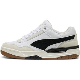 Resim Puma Erkek White Black Gray Rebound Retro Sd Sneaker Spor Ayakkabı 40021401 Beyaz 