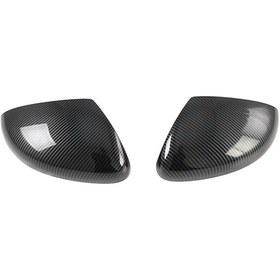 Resim Xiaaokeji Abs Karbon Fiber Dikiz Aynası Yan Kapı Aynası Kapağı Araba Dışı 