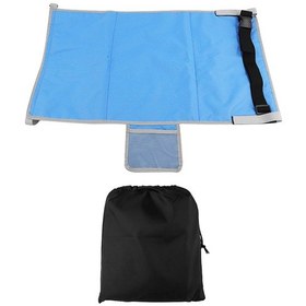 Resim Suntek Seyahat Ayak Dayanağı Bacak Koltuk Örtüsü Mavi 