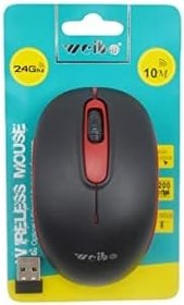 Resim Linea Weibo 1600/2400/3200 Dpi Kablosuz Mouse 2.4 Ghz Rf-4005 Siyah/kırmızı 
