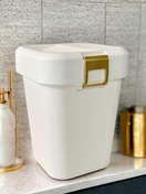 Resim COB-410G Comfort Dustbin 8 Litre Çöp Kutusu Kovası Gold Motek