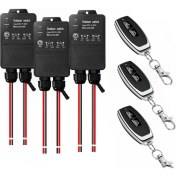 Resim Serfhyff 433MHZ Kablosuz Uzaktan Kumanda Anahtarı Su Geçirmez Kablosuz Alıcı DC8V-80V 30A Pompa Fan Işığı Için Verici (Yurt Dışından) 