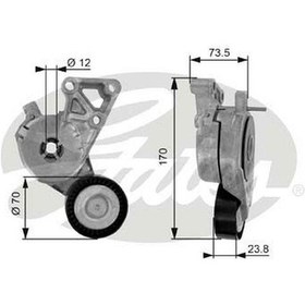 Resim GATES T38148 V Kayis Geri Rulmani Kutuklu ( Vw: Golf IV Bora 1.6 8V Akl Motor ) (WM671485) 