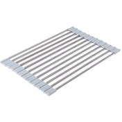 Resim Mutfak Rafı Lavabo Kase Katlanır Su Filtreleri 33x22cm Gri 