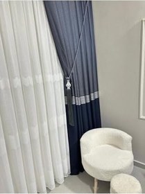 Resim Nivemeshome Keten Mira W011908.801 1/2,5 Sık Pileli Tül Perde Apm,Beyaz 150 X 270 