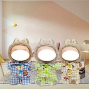 Resim Sevimli Kawaii Ayı Desenli Labubu Pijama Takımı, Bebek Giysileri ve Aksesuarları (Bebek Dahil Değildir) 