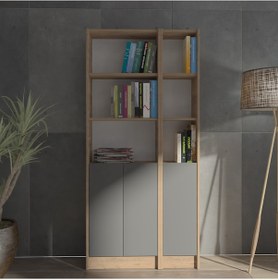 Resim Kuta Flat85 Kitaplık 3 Kapaklı Kütüphane (487092792) 