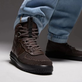 Resim Nike Lunar Force 1 Winterized Erkek Kahverengi Deri Bot D 