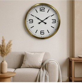 Resim Büro Ev Ofis Hediyesi İçin 60cm Golden Prestij Dizayn Duvar Saati Diğer 