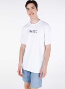 Resim Comfort Fit Yuvarlak Yaka Düz Erkek Beyaz Kısa Kol Tişört Colin's