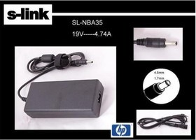 Resim SL-NBA35 19v 4.74a 4.8-1.7 Bullet Notebook Adaptörü S-Link