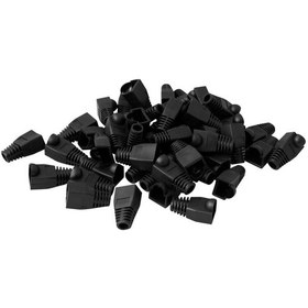 Resim Qport Q-P5S Rj45 Konnektör Kilifi 50Li Paket Siyah 