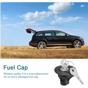 Resim Lemestar Ford Lincoln Mercury İçin Siyah Yakıt Tankı Kapağı, 2 Anahtarlı, Plastik+metal, Oe No: 8u5z9c268b/8u5z-9c268-b 