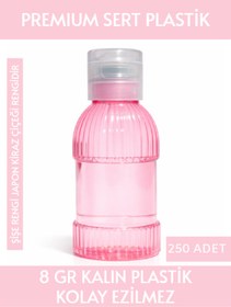 Resim Sizeuyduk Japon Kiraz Çiçeği Rengi Boş Plastik Şişe 250 Adet 50ML Kolonya Söz Nişan Düğün Nikah PAW18ŞeffafKpk 