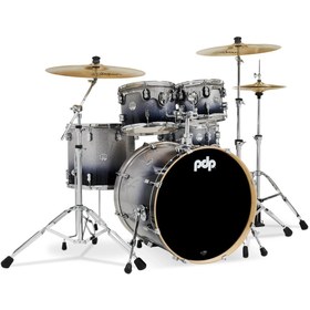 Resim PDP Drums Concept Maple 5 Parça 22" Akustik Davul (Silver To Blk Fade) 