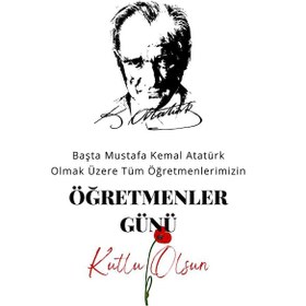 Resim Öğretmenler Günü Özel Poster 1. Kalite Raşel Kumaş 70x105 Cm- No:22 1 