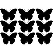 Resim shop Tuğra Kelebek Sticker Renk Seçeneği Mevcuttur 10 Adettir Tanesi 4 Cm 