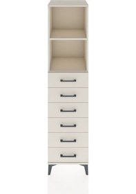 Resim Hyperion Dolap 2 Raflı 6 Çekmeceli 44x44x182 Aytaşı-aytaşı Aytaşı 