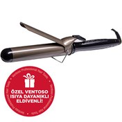 Resim Ventoso Titanyum Kaplı 38 MM Profesyonel Saç Maşası ve Isıya Dayanıklı Maşa Eldiveni 