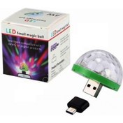 Resim Micro Otg + Mini Sihirli Disko Topu 4W LED USB Küre 