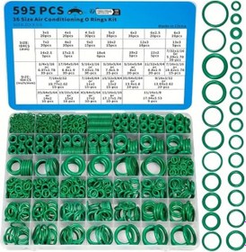 Resim Topnotch 595pcs O-ring Seti, 36 Farklı Boyutta Araç Klima Kompresörü Ve Su Borusu Tamir Conta Seti 
