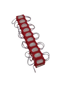 Resim 20 Adet 12 Volt 1.2 Watt Dar Açılı Tek Lensli Kırmızı Led Modül Ip65 