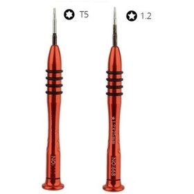 Resim Macbook Air Pro Laptop Kasa Pil Tornavida Seti 1.2 mm P5 + T5 Torx 